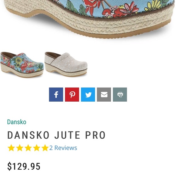 Dansko Jute Pro Multi Stripe Vegan Clog - Picture 9 of 11